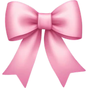 light pink ribbon bow sticker