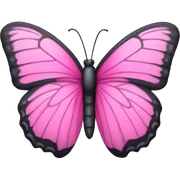 Pink butterfly sticker