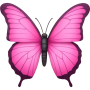 Pink butterfly  sticker