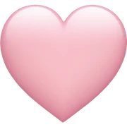 light pink heart sticker