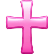 pink cross sticker