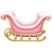 light pink sleigh sticker