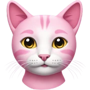 Pink cat sticker
