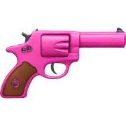 pink gun sticker