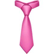 Pink tie sticker