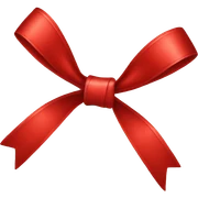 Red bow sticker