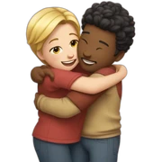 Hug friends sticker