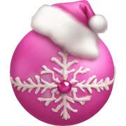 Pink Christmas things sticker