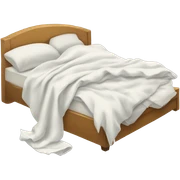 Messy bed sticker