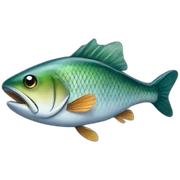fishing fish sticker