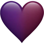 Maroon/purple heart sticker