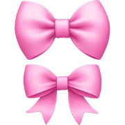 Pink bow  sticker