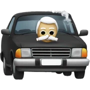 Smoking in a car sticker