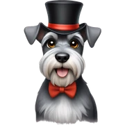 Schnauzer magician  sticker