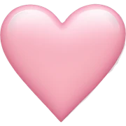 Light pink heart sticker