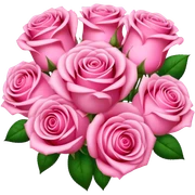 pink bouquet sticker