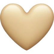 Beige Heart sticker