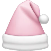 light pink santa hat sticker