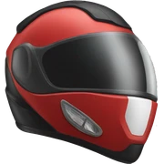 Red Motorcycle helmet sticker