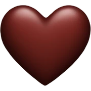 dark red heart sticker