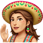 Fiestero with Sombrero sticker