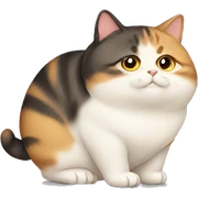 fat cat sticker