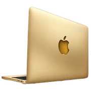 Gold macbook sticker
