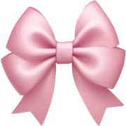 light pink bow on light pink bow sticker