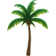 sunrise with palm tree sticker