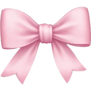 Light pink bow sticker