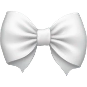 White bow sticker