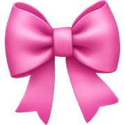 Pink bow sticker
