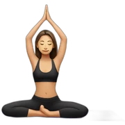 yoga girl sticker