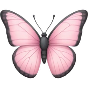 Pastel pink butterfly sticker