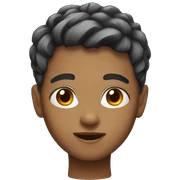 Short hair sticker