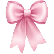 light pink ribbon bow sticker
