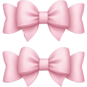 Light pink bows sticker