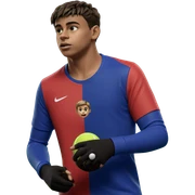 boy holding ball focused shot sticker