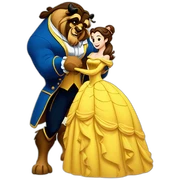 Beauty and the beast sticker