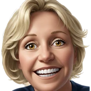 smiling blonde girl portrait sticker