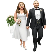 wedding bliss with lovebirds sticker