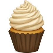 beige cupcake sticker