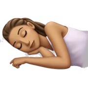 Ariana Grande sleeping sticker