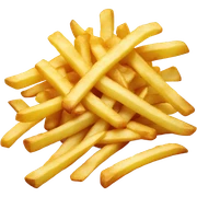 French fries sticker