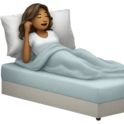 woman waking up sticker