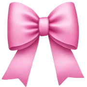 Pink bow sticker