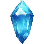 blue crystal sticker