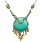 Western turquise necklace sticker