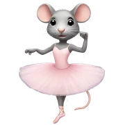 Rat ballerina  sticker