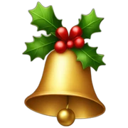 christmas bell sticker